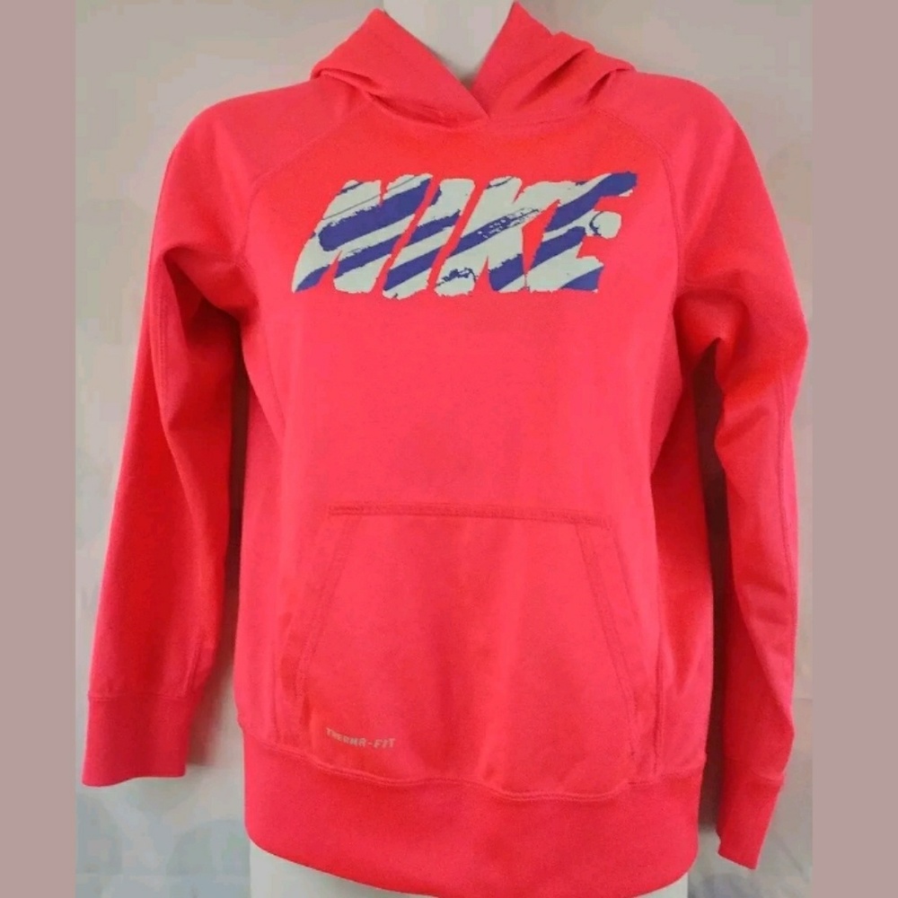 Girls Nike Pink Hoodie Size Large